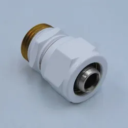 Adapter na alu-pex (16x2) / GZ 1/2" biały